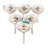 NOVICA Hand-Painted Cheerful Leaves Ceramic Knobs (Set of 6)