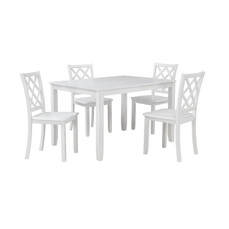 Kaisu Dining Rectangular Dining Set, White