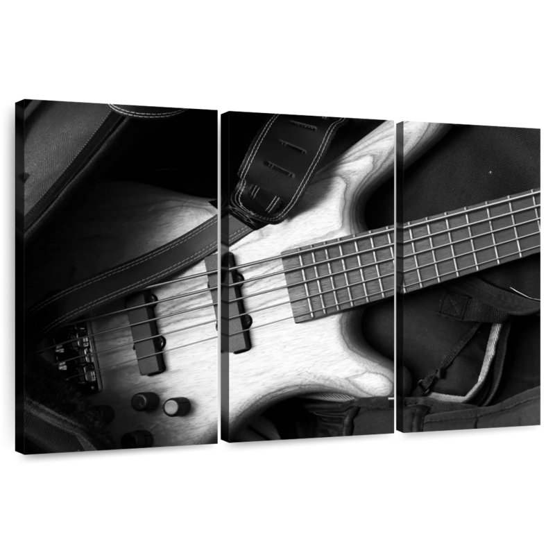 Guitare basse Abarca, H 48 po x l 74 po