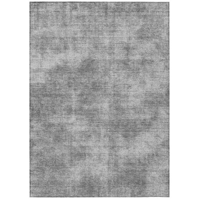 Orlena Gray Washable Indoor-Outdoor Rug - 
