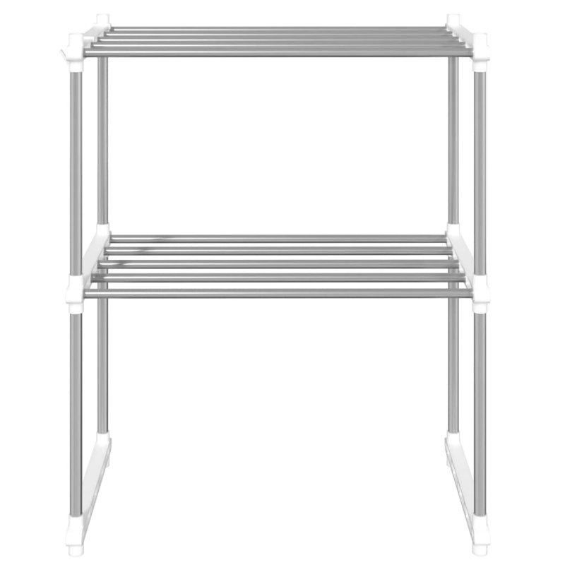 Microwave Shelf White 51x27x63 cm Aluminium