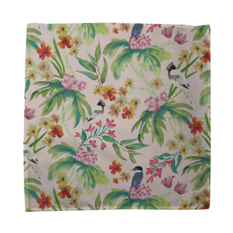 Cace 100% Cotton Floral Square Napkin