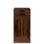 Buffet de bar à vin brun de couleur noyer pour la salle à manger - tiroir spacieux, tablette de rangement et armoire avec rangement pour garder votre espace propre