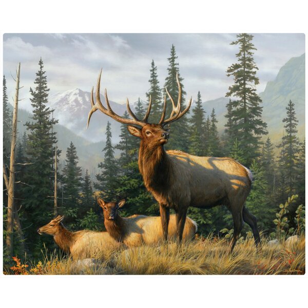Magic Slice Meadows Edge Elk by James Hautman Non Slip Flexible Cutting ...