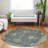 Machine Washable Indoor/Outdoor Xhevrie Blue Rug-580739155