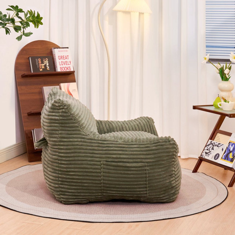 Corduroy Arden with Armrests, Green
