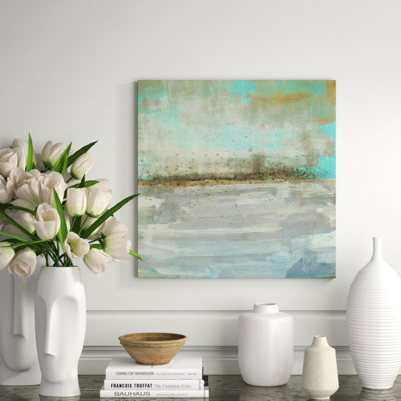 Twilight Seascape Print by Maeve Harris,  Image Brush Gel, 47" H x 47" W x 1.5'' D