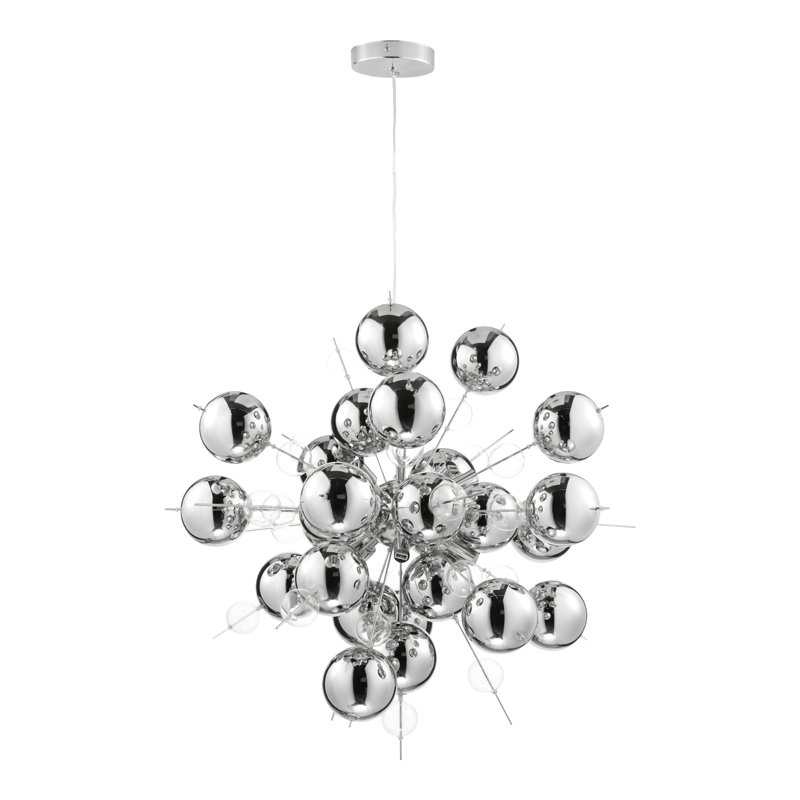 Marquise 10-Light Chandelier, Chrome