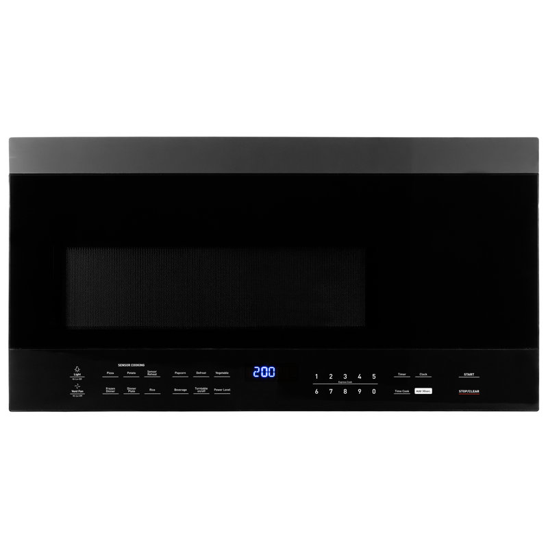 Four à micro-ondes à recirculation de 1,6 watts avec capteur 16,4 po Decker, Noir