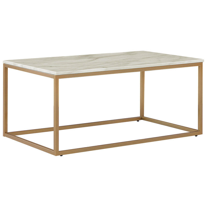 Aegeus Four Leg Coffee Table, Gold