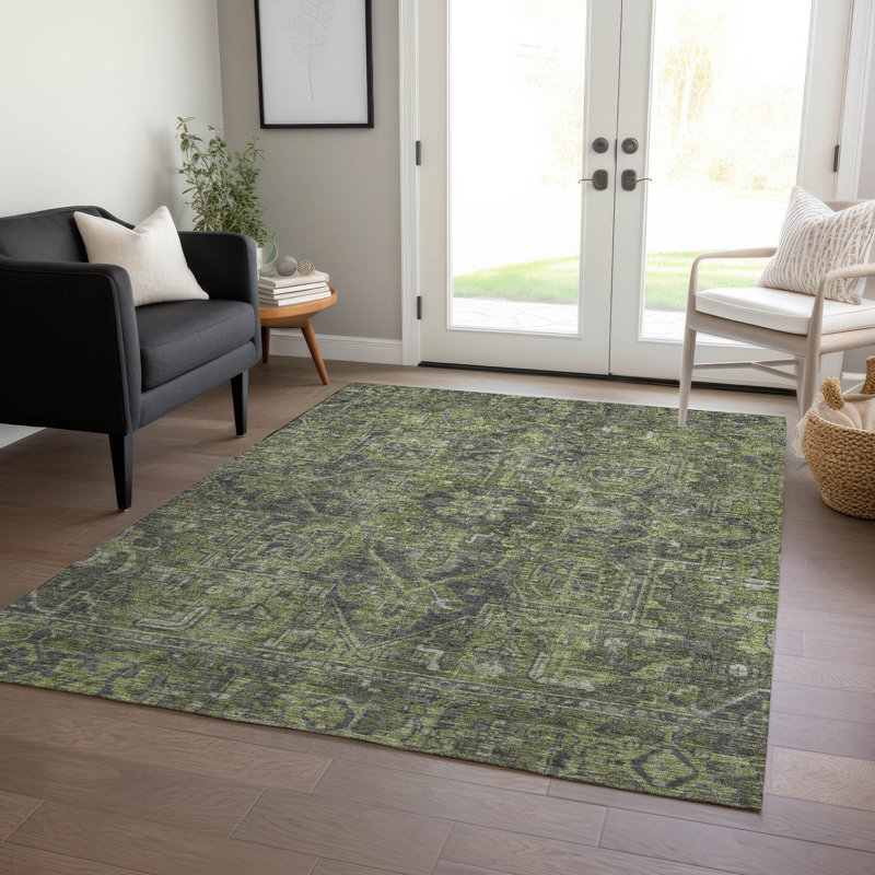 Tapis intérieur / extérieur Bridesdale, Rectangle 5 pi x 7 pi 6 po