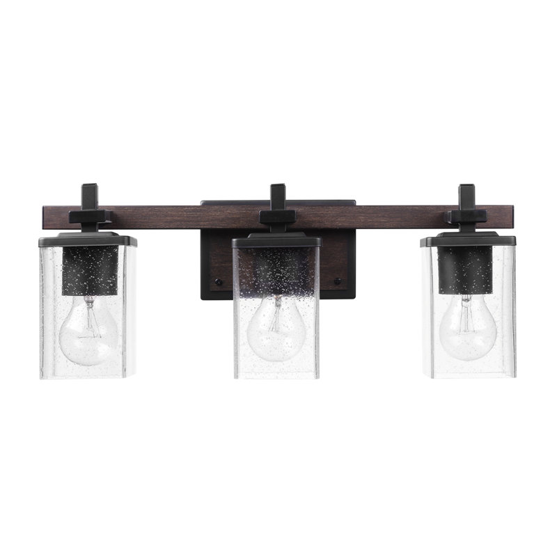 Éclairage pour meuble-lavabo mat 3 lumières Raymonde, Noir