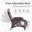Chaise longue inclinable réglable en osier avec coussins Serita-1222851245