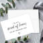 Carte de mariage moderne