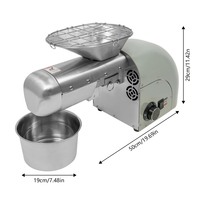 Petite presse à huile 1800W, Argent argent
