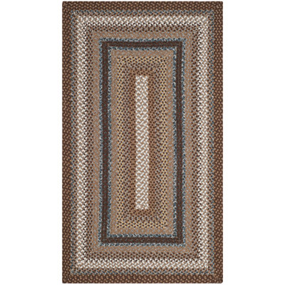 Tapis d'intérieur / extérieur géométrique tissé à la main Liptak
