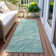 Machine Washable Indoor/Outdoor Claudian ACN1614 Aqua Rug