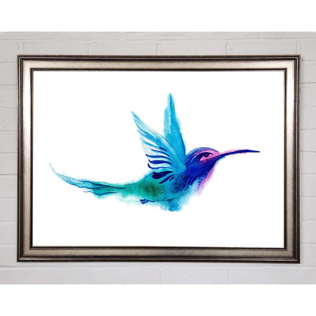 Arisha Eleganter Regenbogenvogel Gerahmter Druck Wandkunst