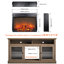 Foyer électrique de 23 pouces: appareil de chauffage ultra mince avec bûche et flamme réaliste. Minuterie télécommandée, protection contre la surchauffe. 1400 W de chaleur, 5000 / H, 11 réglages de température, 4 réglages de luminosité. Convient à un meuble télé