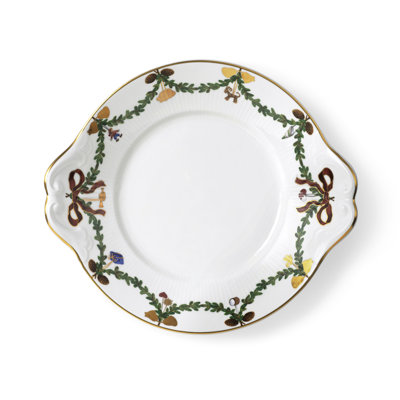 Star Fluted Christmas Dish 10.75"