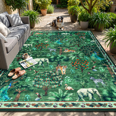 Tapis tissé extérieur / intérieur antidérapant