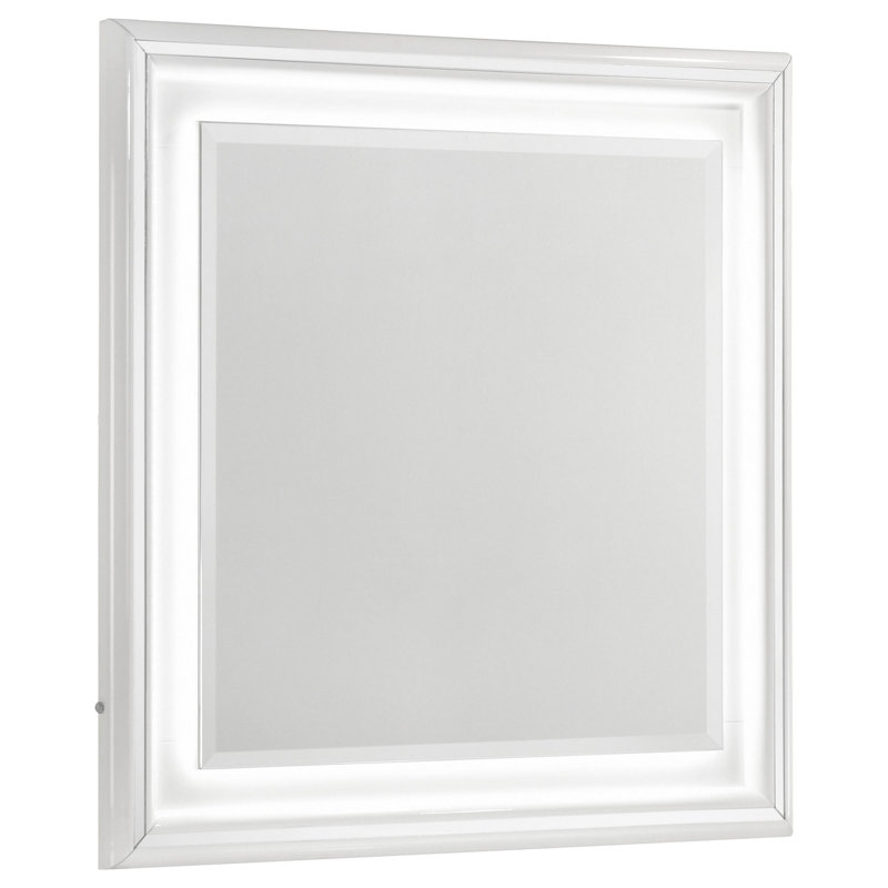 Miroir blanc commode Ivana