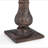  Round End Table Aged Brown