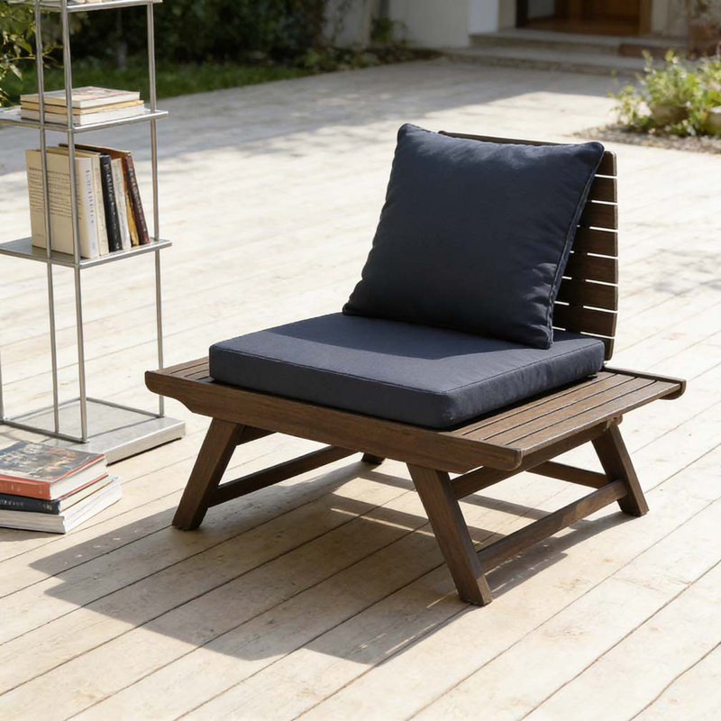 CHAISE CLUB EXTÉRIEURE, Gris foncé