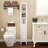 Tall Bathroom Storage Cabinet,1 Doors Freestanding Cabinet, Accent Cabinet With Adjustable Shelves, Storage Cabinet
