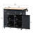 Kitchen Island with Power Outlet,Kitchen Storage Island with Drop Leaf and Rubber Wood-222548755