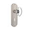 Deco Plate with Decorative Keyhole and Oval Clear Crystal Door Knob-1161122633