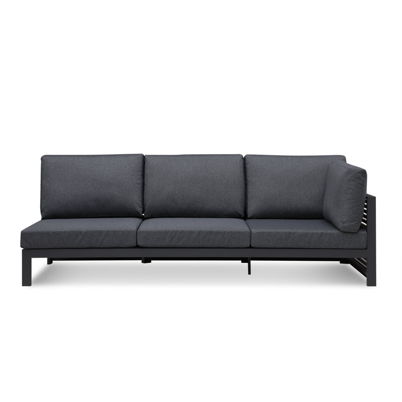 Canapé modulaire d'extérieur 96,85 po Pawni, Accoudoir à droite (vu de face)