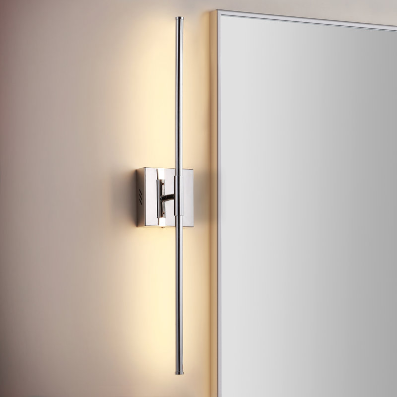 Gallatin LED Armed Sconce, Chrome