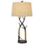 Lampe de table noire 32 po Aleighya
