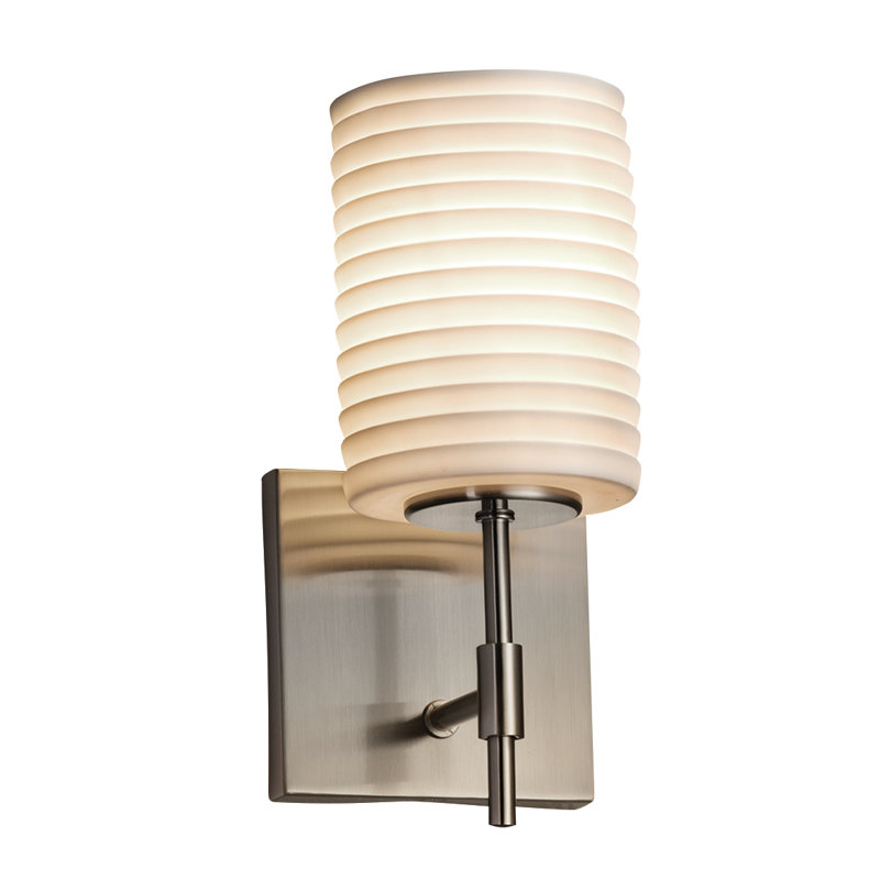 Darrien LED Armed Sconce, Brushed Nickel