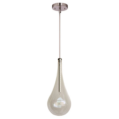 Haag 1 - Light Silver Single Pendant