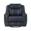 Fauteuil inclinable et pivotant moderne bleu