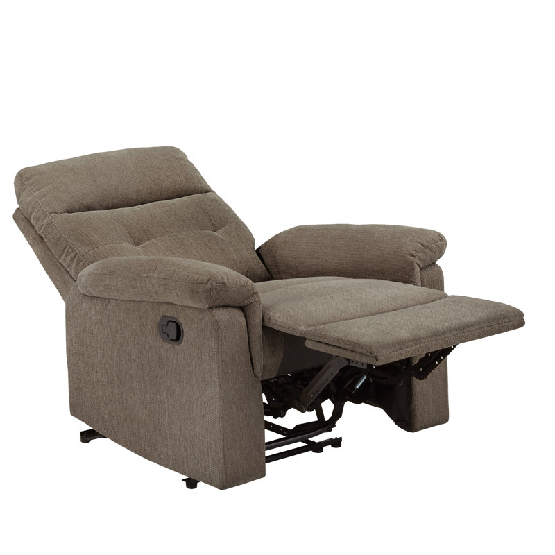 Fauteuil inclinable manuel Bassanio Chenille, Gris