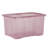 Wham Crystal 60L Plastic Storage Box Pack of 10 Tint Dusky Orchid