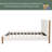 Bed Frame With Boucle Upholstered Thick Headboard-1892326638