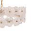19,7 po Lustre tambour 6 lumières avec décoration florale