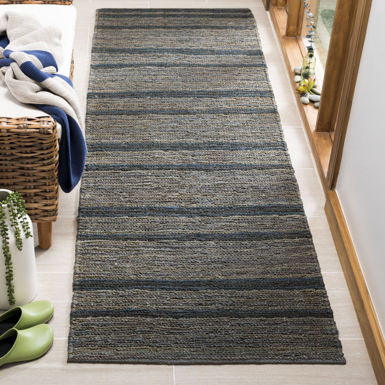 Feliciana Organic Hand Knotted Jute Striped Rug