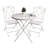 Eleanora Round 2 - Person 70cm Long Bistro Set