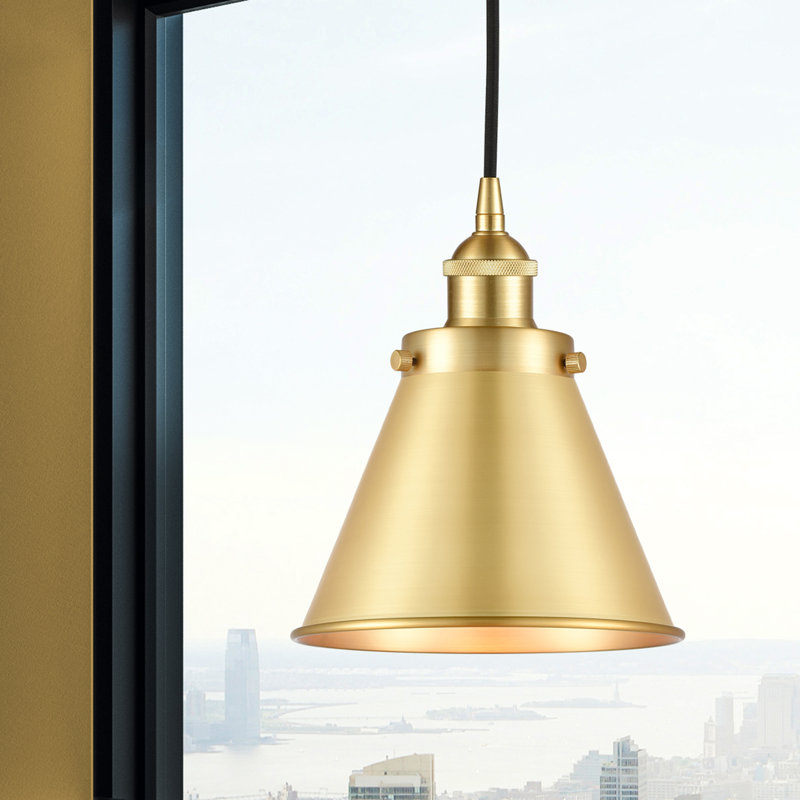 Donovan 1 - Light Single Pendant, Satin Gold, Satin Gold, Incandescent