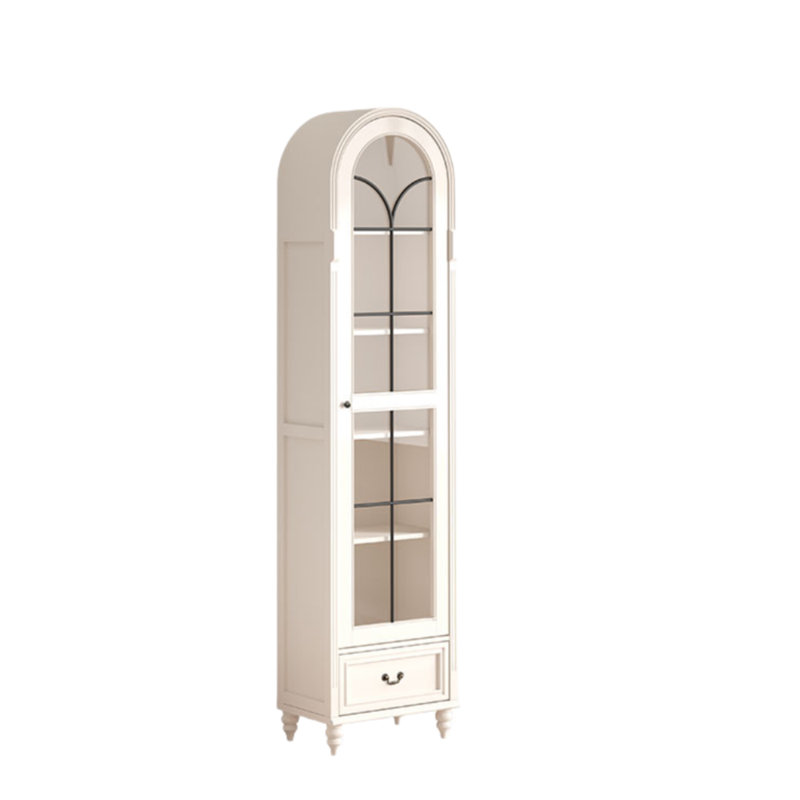 Arched Bookcase, (5 Shelves) 82.68"H x 19.69"W x 15.75" D