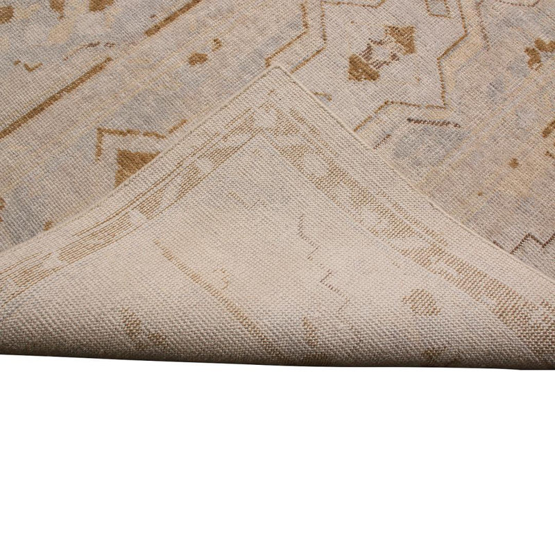 Distressed Homage Hand Knotted Wool Area Rug, Rectangle 15' x 24'