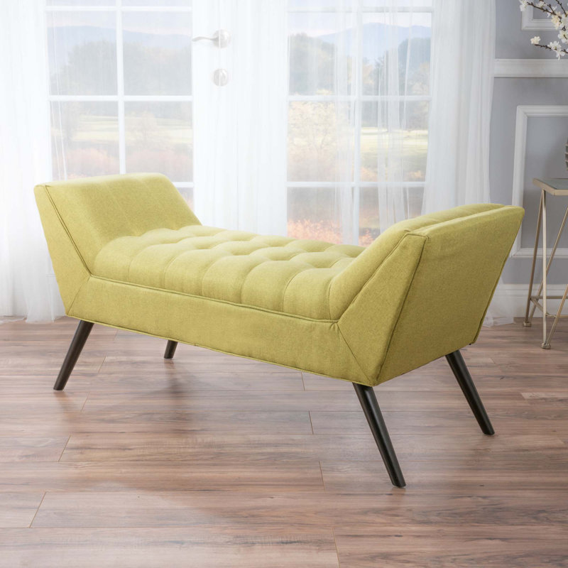Bench Comfortable Padded Seat Cushion, Green
