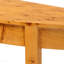 Console demi-lune en bois véritable moderne pour le salon - Naturel