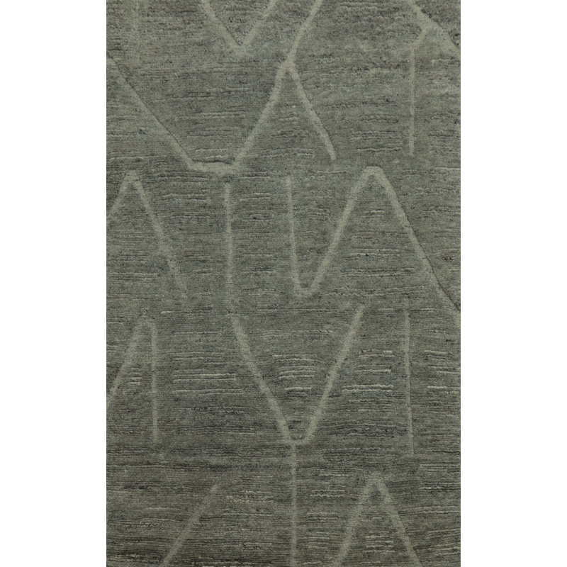 Handmade Wool Abstract Indian Area Rug 6x9