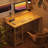 Computer Desk With Full Monitor Stand And Reversible Storage Shelf, 100 Cm, Beige